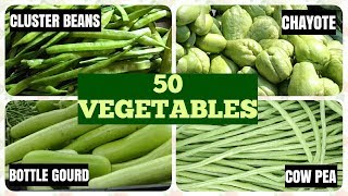 50 Vegetable Names in English [upl. by Etnecniv328]