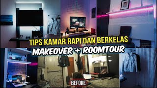 Dekorasi kamar sempit murah menjadi keren berkelas  MAKEOVER KAMAR LOW BUDGET KEKINIAN 2021 [upl. by Comethuauc]