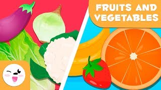 Learn Fruits And Vegetables  Vocabulary For Kids [upl. by Kerk]