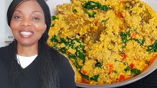 Cook With Me Egusi Soup With Spinach  All Nigerian Recipes  Flo Chinyere [upl. by Tjaden]