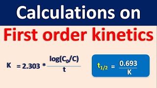 Calculations on first order kinetics [upl. by Hope]