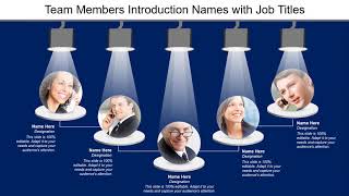 Team Members Introduction Names With Job Titles PPT Template [upl. by Seline]