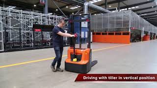 EDGE Series Electric Pallet Stacker of NOBLELIFT [upl. by Linnell660]