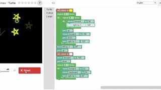 Blockly Games  Turtle  Level 7 [upl. by Yessydo]