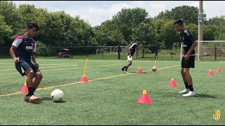 Preseason Soccer Drills  Passing  Receiving  Fitness On The Ball [upl. by Adriene273]