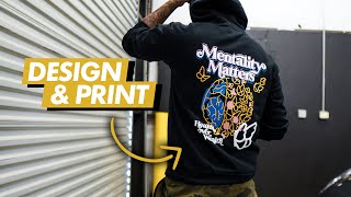 Exactly How I Made This Design and Printed This Hoodie  Step By Step [upl. by Mor]