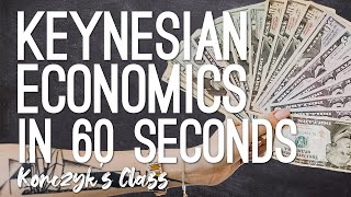 Keynesian Economics Explained in 60 Seconds [upl. by Ardnayek]