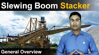 Slewing Boom Stacker general overview  Site view  Part description  Material handling [upl. by Vena]