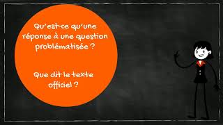 Réponse à une question problématisée MÉTHODOLOGIE [upl. by Materi]