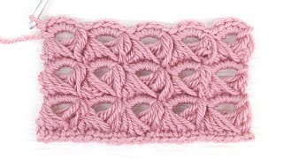 Broomstick Lace Crochet Stitch Tutorial [upl. by Riehl922]