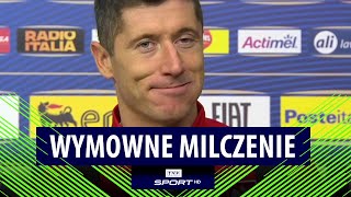 WYMOWNY WYWIAD LEWANDOWSKIEGO UŚMIECH I CISZA PO PYTANIU O PLAN NA MECZ [upl. by Gschu840]