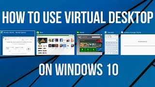 How to Use Multiple Desktops Virtual Desktops on Windows 10  Windows Tutorial [upl. by Ulrich]