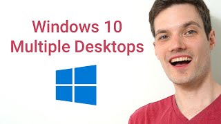 How to use Multiple Desktops on Windows 10 [upl. by Kerin]