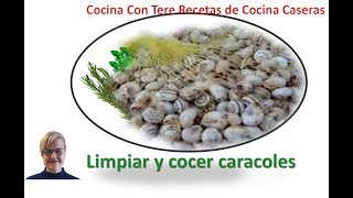 LIMPIAR Y COCER CARACOLES [upl. by Lledniw875]