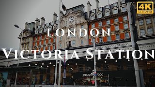 London Victoria Station Walk Through England 4K [upl. by Enorahs606]