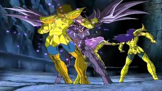 Saint Seiya AMV  Radamanthys vs Aioria Milo and Mu [upl. by Hastings]