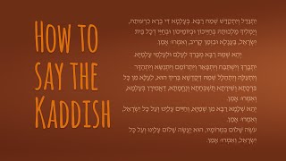 How to Say the Mourners Kaddish  The Jewish Prayer of Mourning [upl. by Ijneb]