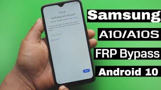 Samsung A10A10s Google Account BypassUnlock Frp Android 10 New Method 100 Working [upl. by Anasxor796]