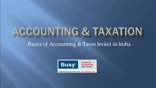 Lesson 1  Introduction to Accounting and Taxation [upl. by Ralip]