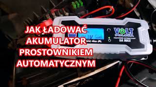 Jak ładować akumulator ładowarką prostownikiem automatycznym [upl. by Fitzger]