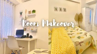 Dekorasi Kamar Sempit 33x23  Simple Cozy amp Aesthetic RoomMakeover [upl. by Enerehs301]