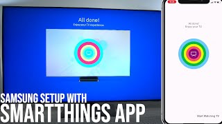 Setup Samsung Televisions With Remote Control Or Smart Things App [upl. by Jakoba]