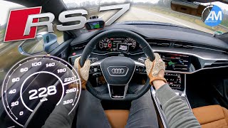 NEW Audi RS7 600hp  Launch Control amp 100200 kmh acceleration🏁  by Automann in 4K [upl. by Ahsille863]