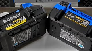 KOBALT Extended Run v Ultimate Output batteries [upl. by Franckot175]