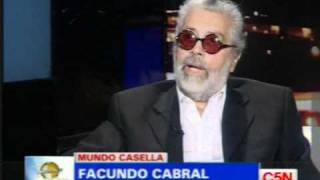 C5N MUNDO CASELLA  FACUNDO CABRAL  PARTE 2 [upl. by Acimot592]