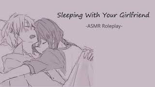 ASMR Falling asleep with girlfriend 4 hour sleepaid white noise soft breathing [upl. by Idnib]