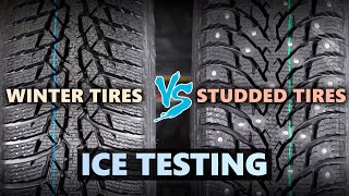 Winter Tires VS Studded Tires ❄ Whats better on ICE [upl. by Atelokin]