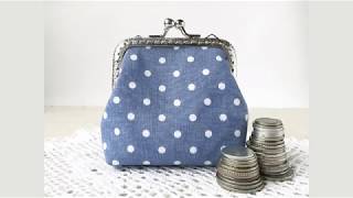 DIY How to sew Clasp Coin Purse [upl. by Rozella]