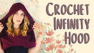 Crochet Cottagecore Hooded Scarf Tutorial Free Beginner Pattern [upl. by Mala]