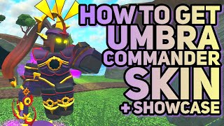 HOW TO GET UMBRA COMMANDER SKIN  Showcase  Tower Defense Simulator [upl. by Farwell433]