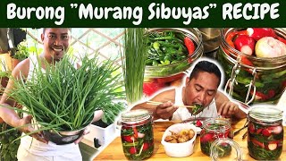 BURONG quotMURANG SIBUYASquot RECIPE Pickled Spring Onion Sariwang Ani Filipino Food [upl. by Lipfert]