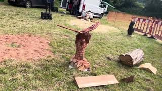 A fabulous range of wooden sculpture at Caerleon festival 2024 [upl. by Alyse]