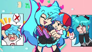 Boyfriend and Miku Being Wholesome Siblings Friday Night Funkin Comic Dub Compilation [upl. by Ellac624]