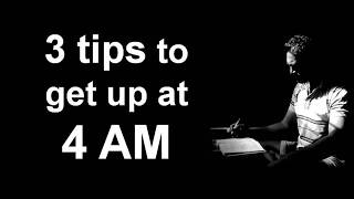 3 tips to get up at 4 am by Puneet Biseria 👍 [upl. by Naimad586]