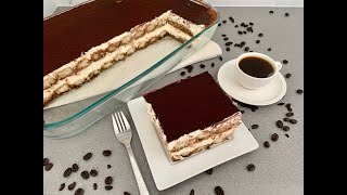 TIRAMISU RECIPE WITHOUT EGGS EASY TIRAMISU RECIPE [upl. by Aicele]