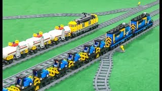 Lego Trains in Action Lego Eisenbahn [upl. by Suolevram]