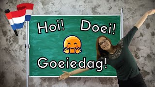 DUTCH GREETINGS  Dutch for BEGINNERS les 1 NT2  A1 [upl. by Ryann542]