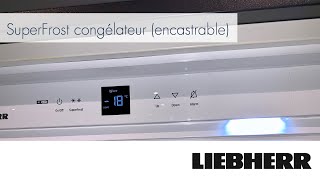 Caractéristiques Liebherr  SuperFrost congélateur encastrable [upl. by Gnas]