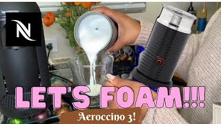 How To Foam Milk With Aeroccino 3 Make Coffee With Foam Tips amp Tricks  Easy Foamed Latte Recipe [upl. by Lleznov237]