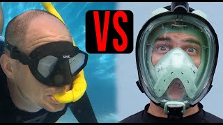 Full Face Snorkel Mask vs Old Style Snorkel Mask 🤿 Which is BEST for snorkeling❓❓❓ [upl. by Araik319]