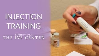 Injection Training  Fertility CARE The IVF Center [upl. by Rysler]