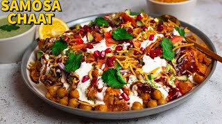 How To Make Quick And Easy Samosa Chaat RecipeSamosa Chana ChaatPakistani Street Food Samosa Chaat [upl. by Lanrev250]