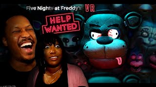 My Sisters First VR Experience Is The SCARIEST Game Out  Five Nights at Freddys Help Wanted [upl. by Orfield]