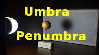 Umbra and Penumbra  Lunar and Solar Eclipse [upl. by Arielle]