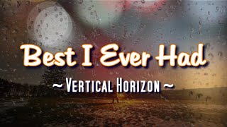 Best I Ever Had  KARAOKE VERSION  Vertical Horizon [upl. by Fremont682]