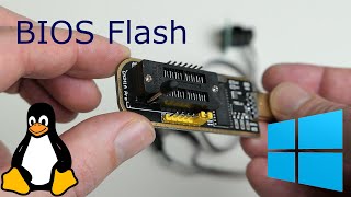 BIOS Flashing on Windows or Linux using a CH341a MiniProgrammer [upl. by Los]